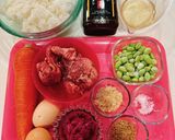 焼肉の生だれで作る　華やか祝いカップ寿司作り方2写真