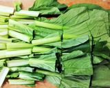 簡単 和食✿ 小松菜と 鶏むね肉の味噌煮作り方1写真