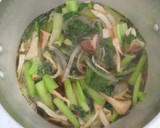 簡単 和食✿ 小松菜と 鶏むね肉の味噌煮作り方5写真