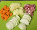 ミニダッチオーブン♡具沢山お一人様カレー作り方1写真