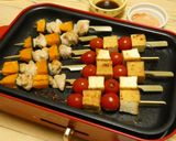 ホットプレート★鶏肉と厚揚げの串焼き作り方4写真