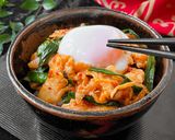 63℃ 豚ばらキムチ温玉丼：旨辛！発酵食作り方28写真