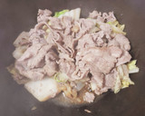 焼き肉店のねぎ塩ダレ★白菜蒸し煮の牛肉作り方4写真