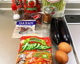 豆苗とナスのアラビアータ作り方1写真