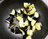 豆苗とナスのアラビアータ作り方5写真