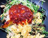 豆苗とナスのアラビアータ作り方13写真