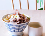 焼き肉店のねぎ塩ダレ★白菜蒸し煮の牛肉作り方6写真