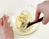 青いベイクドチーズケーキ作り方1写真