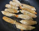 野菜の肉巻き〜藍茶風味〜作り方4写真