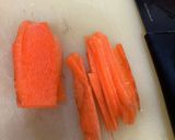 人参食べよ♪人参しりしり&豚肉巻き作り方5写真