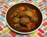 超簡単☆タバスコケチャップ肉だんご煮♪♪作り方3写真