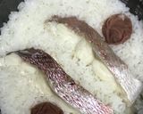 鯛と梅干しを入れるだけの炊き込みご飯作り方2写真