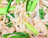 小松菜ともやしの豚小間生姜焼き作り方5写真