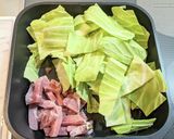 キャベツとあさりとベーコンの蒸し煮作り方2写真