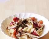 さつま芋と舞茸の白だしうどん★夜食ランチ作り方3写真