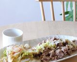 牛肉白菜蒸し丼★ランチ★ひとり飯★お弁当作り方1写真
