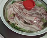 豚バラでトマトチーズ鍋スープパスタ作り方5写真