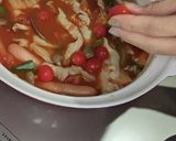 豚バラでトマトチーズ鍋スープパスタ作り方6写真