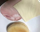 イングリッシュマフィンのホットサンド作り方1写真