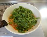 春菊とにんじんのペペロンチーノ作り方7写真