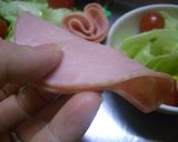 サラダにお弁当に☆ハムのダブルハート作り方1写真