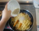 豚ゴボウと水菜のｼｬｷｼｬｷ和風パスタ☆作り方9写真