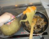 豚ゴボウと水菜のｼｬｷｼｬｷ和風パスタ☆作り方8写真