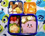 超簡単キャラ弁　星のカービィ☆作り方1写真