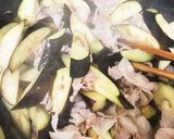 無限ごはん♪なすと豚バラ肉の甘辛煮作り方1写真