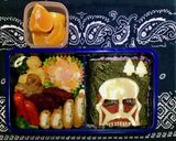簡単キャラ弁　進撃の巨人作り方1写真