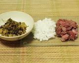 牛タン辛子高菜バター炒飯作り方1写真