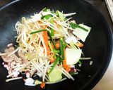 刻みタコ入り焼きそば作り方3写真