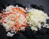 レンジで簡単！カニカマたまごサラダ作り方1写真