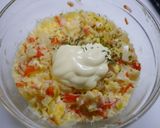 レンジで簡単！カニカマたまごサラダ作り方3写真