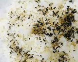 玉かけごはん●スパイシーふりかけ&海苔作り方1写真