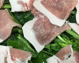 ビールのつまみ/豚肉とほうれん草炒め作り方5写真