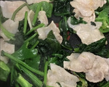 ビールのつまみ/豚肉とほうれん草炒め作り方8写真