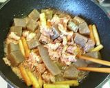 根菜が美味しい 牛肉ゴボウ里芋の煮物作り方8写真