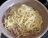 バター醤油納豆パスタ作り方5写真