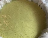 抹茶アイスで米粉バスクチーズケーキ作り方6写真