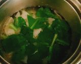 昆布だし粉末で、小松菜と大根のスープ作り方3写真