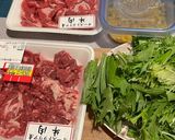 簡単！牛肉×水菜でペッパーランチ風ごはん作り方1写真