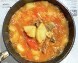 サバ缶とジャガ芋のトマト煮作り方7写真