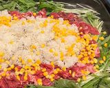 簡単！牛肉×水菜でペッパーランチ風ごはん作り方3写真