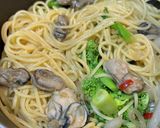 ♡牡蠣のオイル漬けとブロッコリーのパスタ作り方4写真