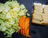 簡単！厚揚げとキャベツの甘蒸し焼き作り方1写真