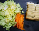 簡単！厚揚げとキャベツの甘蒸し焼き作り方1写真