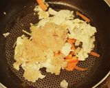 鶏そぼろ焼肉そうめん作り方2写真