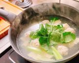 鶏団子のおかずスープ作り方9写真