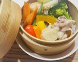せいろ蒸し★野菜、豚バラ、シーフード作り方4写真